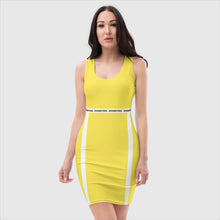 Load image into Gallery viewer, SUCCESS WIRE Paris Daisy Yellow w/White "Emboldened" Fitted Dress for Women