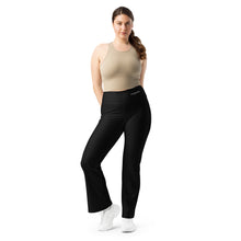 Load image into Gallery viewer, SUCCESS WIRE Flare Leggings for Women - Black