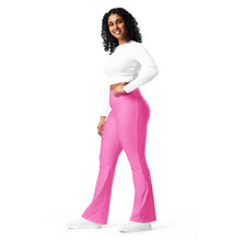Load image into Gallery viewer, SUCCESS WIRE Flare Leggings for Women - Hot Pink