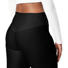 Load image into Gallery viewer, SUCCESS WIRE Flare Leggings for Women - Black