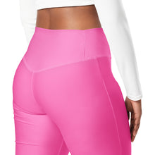 Load image into Gallery viewer, SUCCESS WIRE Flare Leggings for Women - Hot Pink