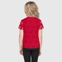 Load image into Gallery viewer, SUCCESS WIRE Heart Crew Neck T-Shirt for Little Girls (2T-7)