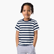 Load image into Gallery viewer, SUCCESS WIRE Unisex Striped Crew Neck T-Shirt for Little Kids (2T-7)