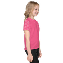 Load image into Gallery viewer, SUCCESS WIRE Blooming Petals Crew Neck T-Shirt for Little Girls (2T-7) - Brink Pink