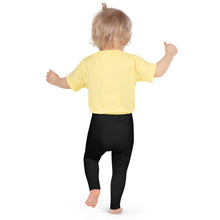 Load image into Gallery viewer, SUCCESS WIRE Classic Black Leggings for Little Girls (2T-7) - White Logo