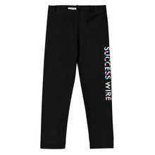 Load image into Gallery viewer, SUCCESS WIRE Playful Dots Logo Leggings for Little Girls (2T-7) - Black