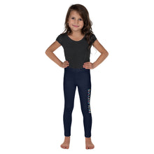 Load image into Gallery viewer, SUCCESS WIRE Playful Dots Logo Leggings for Little Girls (2T-7) - Navy