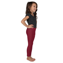 Load image into Gallery viewer, SUCCESS WIRE Classic Leggings for Little Girls (2T-7) - Burgundy
