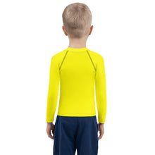 Load image into Gallery viewer, SUCCESS WIRE Unisex Bright Yellow Rash Guard for Little Kids (2T-7)