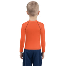 Load image into Gallery viewer, SUCCESS WIRE Unisex Outrageous Orange Rash Guard for Little Kids (2T-7)