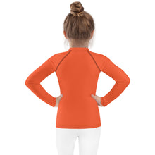 Load image into Gallery viewer, SUCCESS WIRE Unisex Outrageous Orange Rash Guard for Little Kids (2T-7)