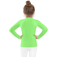 Load image into Gallery viewer, SUCCESS WIRE Unisex Lime Breeze Rash Guard for Little Kids (2T-7)