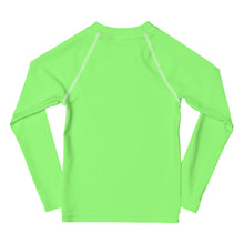 Load image into Gallery viewer, SUCCESS WIRE Unisex Lime Breeze Rash Guard for Little Kids (2T-7)