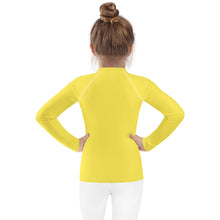 Load image into Gallery viewer, SUCCESS WIRE Paris Daisy Yellow Rash Guard for Little Girls (2T-7)