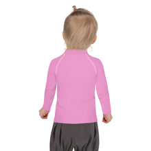 Load image into Gallery viewer, SUCCESS WIRE Lavender Rose Rash Guard for Little Girls (2T-7)