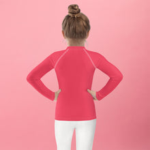 Load image into Gallery viewer, SUCCESS WIRE Radical Red Rash Guard for Little Girls (2T-7)
