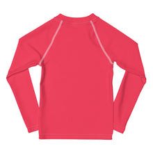 Load image into Gallery viewer, SUCCESS WIRE Radical Red Rash Guard for Little Girls (2T-7)