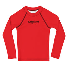 Load image into Gallery viewer, SUCCESS WIRE Unisex Alizarin Red Rash Guard for Little Kids (2T-7)