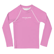Load image into Gallery viewer, SUCCESS WIRE Lavender Rose Rash Guard for Little Girls (2T-7)