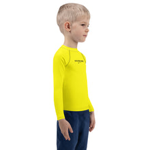Load image into Gallery viewer, SUCCESS WIRE Unisex Bright Yellow Rash Guard for Little Kids (2T-7)