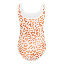 Load image into Gallery viewer, SUCCESS WIRE Orange Leopard Swimsuit for Little Girls (2T-7)