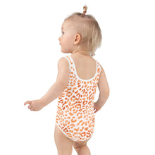 Load image into Gallery viewer, SUCCESS WIRE Orange Leopard Swimsuit for Little Girls (2T-7)