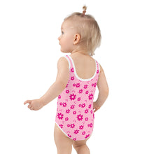 Load image into Gallery viewer, SUCCESS WIRE Power Flower Pink Swimsuit for Little Girls (2T-7)