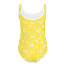 Load image into Gallery viewer, SUCCESS WIRE Power Flower Yellow Swimsuit for Little Girls (2T-7)