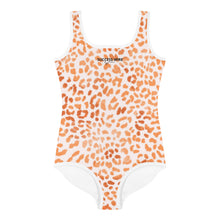 Load image into Gallery viewer, SUCCESS WIRE Orange Leopard Swimsuit for Little Girls (2T-7)