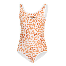 Load image into Gallery viewer, SUCCESS WIRE Orange Leopard Swimsuit for Little Girls (2T-7)