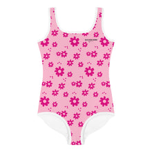 Load image into Gallery viewer, SUCCESS WIRE Power Flower Pink Swimsuit for Little Girls (2T-7)