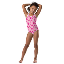 Load image into Gallery viewer, SUCCESS WIRE Power Flower Pink Swimsuit for Little Girls (2T-7)