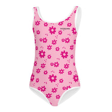 Load image into Gallery viewer, SUCCESS WIRE Power Flower Pink Swimsuit for Little Girls (2T-7)