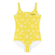 Load image into Gallery viewer, SUCCESS WIRE Power Flower Yellow Swimsuit for Little Girls (2T-7)