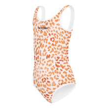 Load image into Gallery viewer, SUCCESS WIRE Orange Leopard Swimsuit for Little Girls (2T-7)