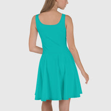 Load image into Gallery viewer, SUCCESS WIRE Iris Blue Skater Dress for Women