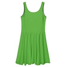 Load image into Gallery viewer, SUCCESS WIRE Kelly Green Skater Dress for Women