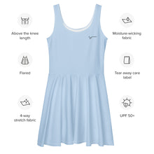 Load image into Gallery viewer, SUCCESS WIRE Sky Blue Skater Dress for Women