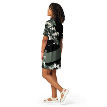 Load image into Gallery viewer, SUCCESS WIRE Abstract Camo T-shirt Dress for Women