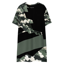 Load image into Gallery viewer, SUCCESS WIRE Abstract Camo T-shirt Dress for Women