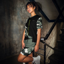 Load image into Gallery viewer, SUCCESS WIRE Abstract Camo T-shirt Dress for Women