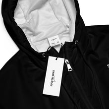 Load image into Gallery viewer, SUCCESS WIRE Powerpack Black Cropped Windbreaker for Women (White Logo)