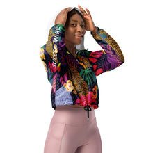 Load image into Gallery viewer, SUCCESS WIRE Jungle Safari Connection Cropped Windbreaker for Women