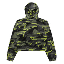 Load image into Gallery viewer, SUCCESS WIRE Camo Turbo Charge Cropped Windbreaker for Women (Black Logo)