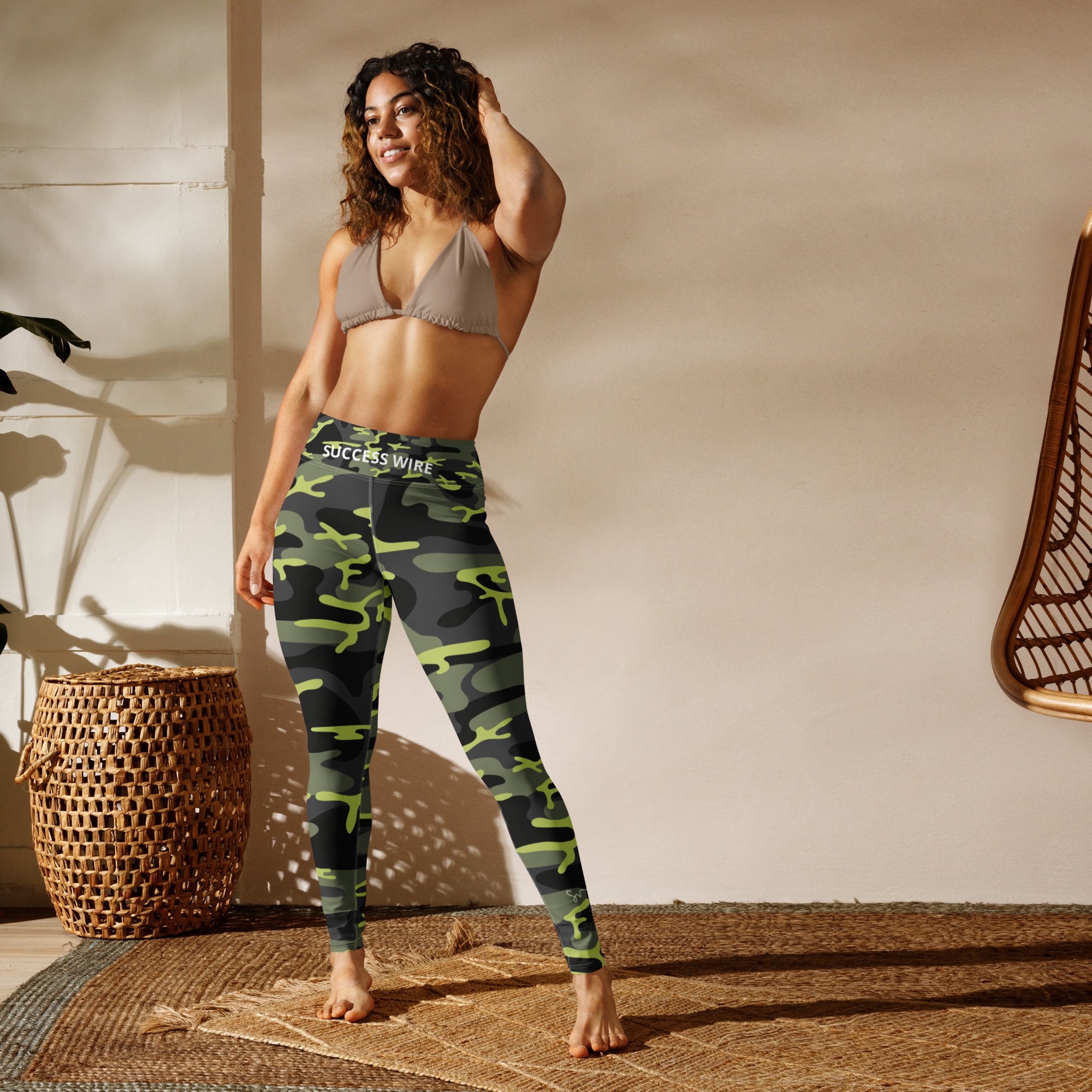 Camo print yoga pants best sale