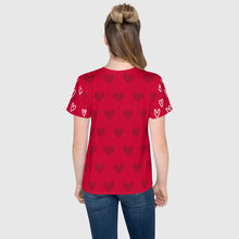 Load image into Gallery viewer, SUCCESS WIRE Heart Crew Neck T-Shirt for Big Girls (8-20)