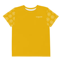 Load image into Gallery viewer, SUCCESS WIRE Blooming Petals Crew Neck T-Shirt for Big Girls (8-20) - Goldenrod