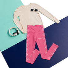 Load image into Gallery viewer, SUCCESS WIRE Blooming Petals Leggings for Big Girls (8-20) - Brink Pink