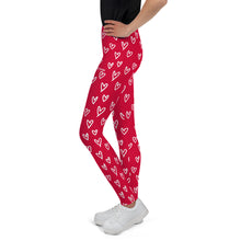 Load image into Gallery viewer, SUCCESS WIRE Heart Leggings for Big Girls (8-20)