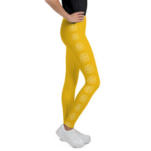 Load image into Gallery viewer, SUCCESS WIRE Blooming Petals Leggings for Big Girls (8-20) - Goldenrod